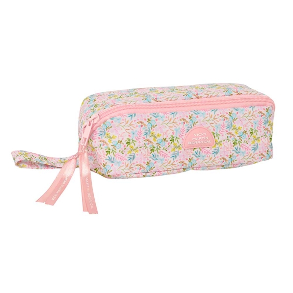 Safta VMB Portatodo - 2.2L - Cremallera Diagonal - Asa Lateral - Compartimento Interior - 200x80x80mm - Color Rosa