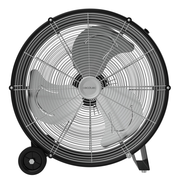 Cecotec ProIndustry 2000 Ventilador Industrial de Suelo con 3 Aspas de Aluminio - 120W - 3 Velocidades - Flujo de Aire 5404.2 m3/h - Facil Transporte con Asas y Ruedas - Rejilla Protectora -