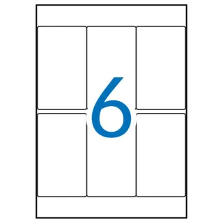 Apli Etiquetas A5 Blancas 49.0 x 82.0mm 15 Hojas