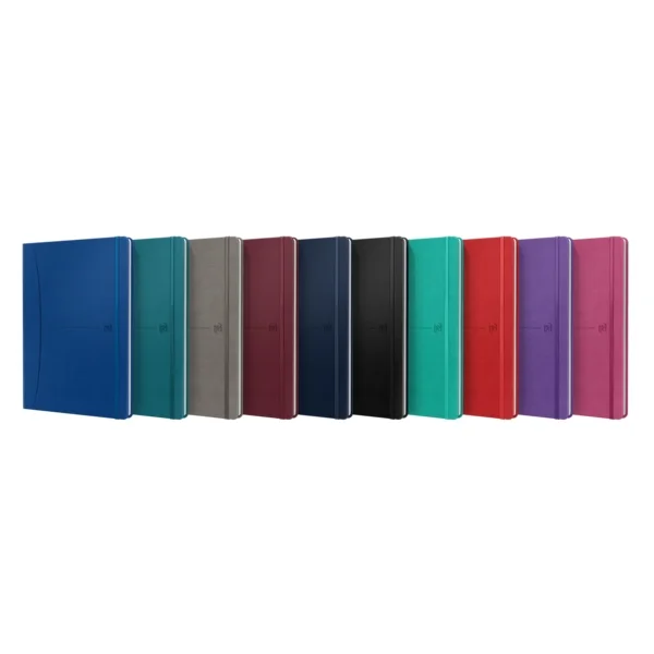 Oxford Signature Cuaderno Cosido Tapa Extradura B5 - 1 Linea - 80 Hojas - Colores Surtidos · Pack de 10 uds.