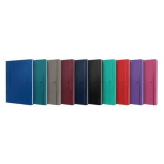 Oxford Signature Cuaderno Cosido Tapa Extradura B5 - 1 Linea - 80 Hojas - Colores Surtidos · Pack de 10 uds.