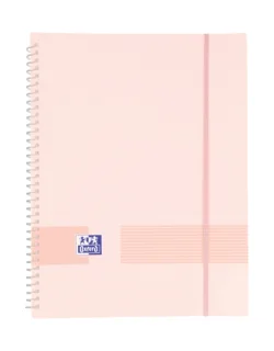 Oxford Live & Go A4 Carpeta de Fundas - Tapa de Plastico Opaco - Espiral 20 Fundas - Color Rosa Chicle · Pack de 10 uds.