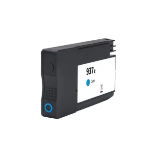 Generico HP 937e XL Cyan Cartucho de Tinta Pigmentada - Reemplaza 4S6W6NE/4S6W2NE (Chip reforzado contra actualizaciones)