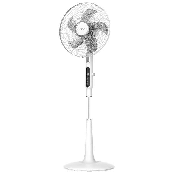 Cecotec EnergySilence 1600 Moskito Ventilador de Pie con 5 Aspas - 65W - Anti Mosquitos - Control Tactil y Mando - 10 Velocidades y 3 Modos - Temporizador - Oscilante - Altura Ajustable - Co