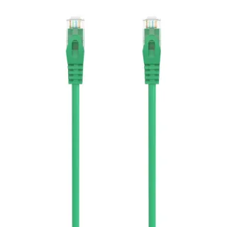 Aisens Cable de Red Latiguillo RJ45 LSZH Cat.6A 500 MHZ UTP AWG24 - 0.50m - Libre de Halogenos - 10 Gigabit/s - Color Verde