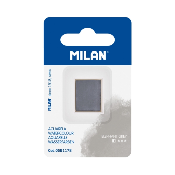 Milan Art Acuarela de Recambio - Medio Godet - Color Gris