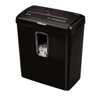 Fellowes P-30C Destructora de Papel Manual Corte en Particulas P-4 - Destruye hasta 6 Hojas a la Vez - Capacidad de la Papelera 15L - Color Negro