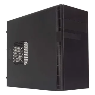 Unykach Grey Rain Caja MicroATX EVO - Fuente de Alimentacion 500W Incluida - Tamaño Disco Soportado 3.5", 2.5" - USB-A 2.0/3.2 y Audio