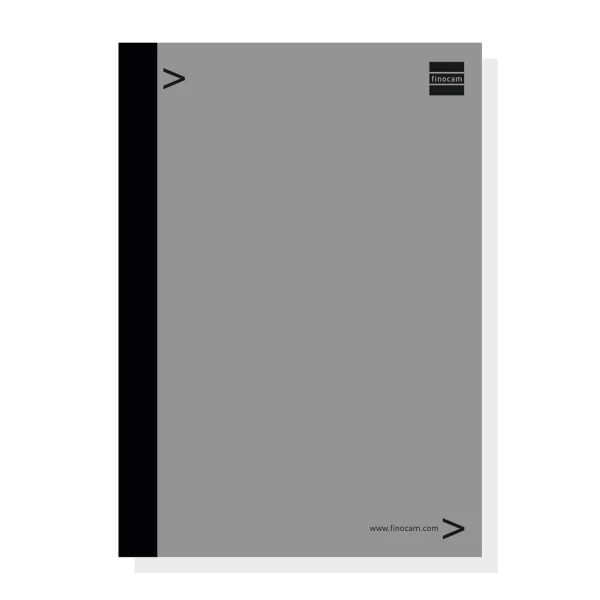 Finocam Bloc de Notas para Agendas Duo - Formato E40 - 210x5x297mm - Color Gris