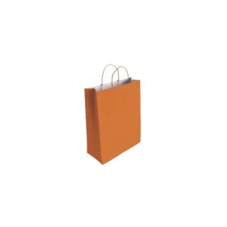 Bismark Bolsa de Papel Celulosa - Medidas 24x8x18cm - Color Naranja · Pack de 25 uds.