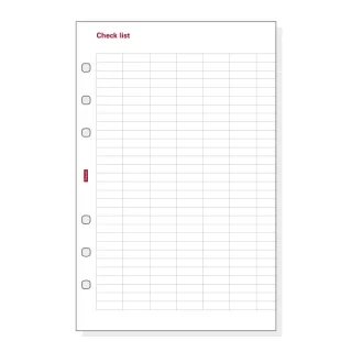 Finocam R501 Formulario de Recambio para Agendas Open - Lista de Tareas - Formato 500 - 117x7x181mm - Color Blanco