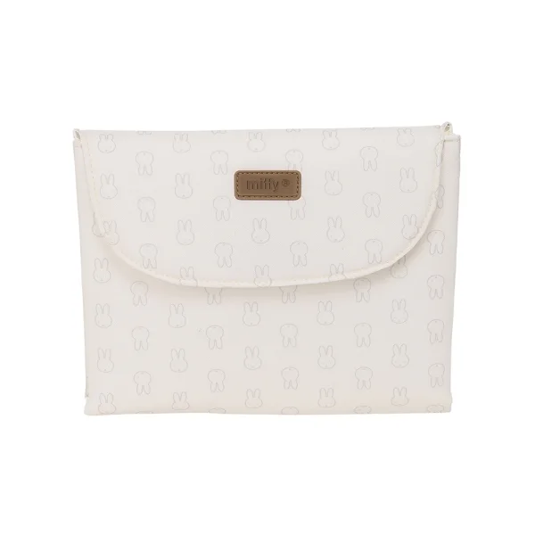 Safta Miffy Mum Moon Cambiador de Bebe Plegable - Repelente de agua - Compacto - Facil de Limpiar - 400x500mm - Color Blanco