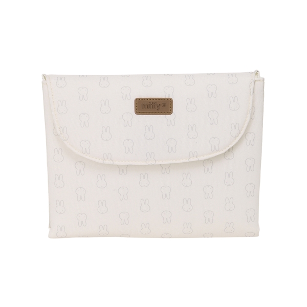 Safta Miffy Mum Moon Cambiador de Bebe Plegable - Repelente de agua - Compacto - Facil de Limpiar - 400x500mm - Color Blanco