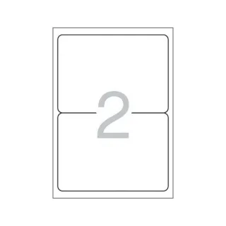 Multi3 Pack de 200 Etiquetas Blancas Cantos Redondeados Tamaño 199,6x144,5mm con Adhesivo Permanente para Multiples Usos