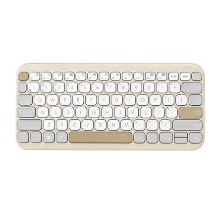 Asus Marshmallow KW100 Teclado - Bluetooth - Compacto - Español - Color Beige