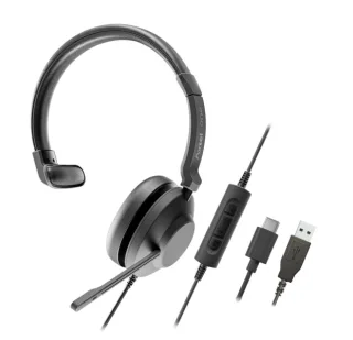 Axtel One Auriculares con Microfono USB - Conexion USB-A - Controles de Audio Integrados - Estereo