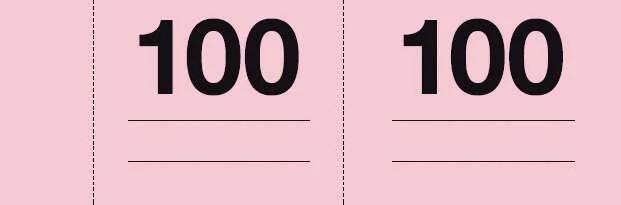 Apli Talonario Guardarropa 1-100 - Numeracion Del 1 al 100 - Papel Autocopiativo - Tamaño A-990 - Blanco · Pack de 10 uds.
