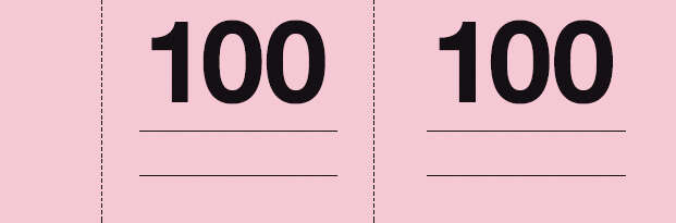 Apli Talonario Guardarropa 1-100 - Numeracion Del 1 al 100 - Papel Autocopiativo - Tamaño A-990 - Blanco · Pack de 10 uds.