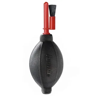 Hama Dust Ex Brush 55 Soplador para Limpieza de Lentes - Incluye Cepillo - Color Rojo