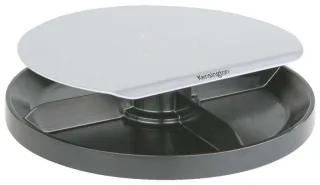 Kensington Smartfit Spin 2 Soporte Giratorio - Organizador Giratorio - Admite Monitores de hasta 18kg - Altura Ajustable - Color Gris