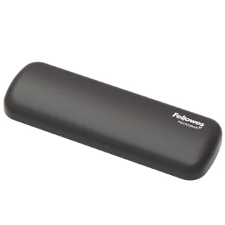 Fellowes Breyta Reposamuñecas para Raton - Proteccion Antibacteriana Microban - Revestimiento Antipolvo - Tacto Suave - Soporte Ergonomico - Alivio del Dolor - 18x6x1.75cm - Color Negro