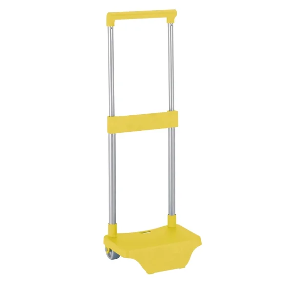 Safta Carro Portamochilas - Sujecion Universal - Material Resistente - Modelo Patentado - 26x10x34cm - Color Amarillo