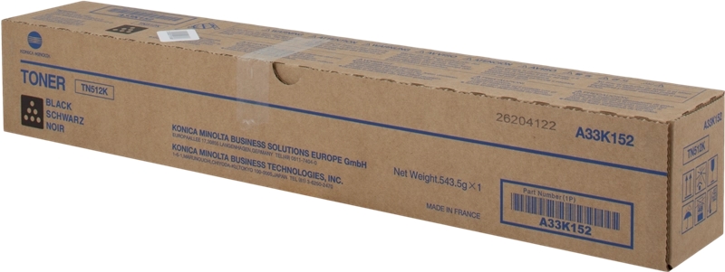 Konica Minolta TN512 Negro Cartucho de Toner Original - TN512K/A33K152