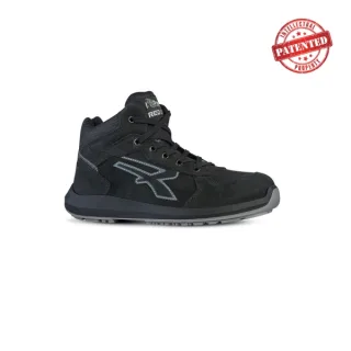 Upower Nek S ESD Calzado de Seguridad Altos - Talla 35 - Cuero Nubuck Resistente, Puntera de Aluminio, Hidrofugos, Antiarrugas, Antideslizantes, Suela PU/PU High Rebound, Proteccion S3S CI F
