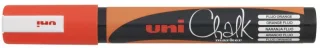 Uni-ball PWE-5M Marcador de Tiza Liquida - Punta Conica 1.8-2.5mm - Borrado en Humedo - Resistente a la Lluvia - Color Naranja · Pack de 6 uds.