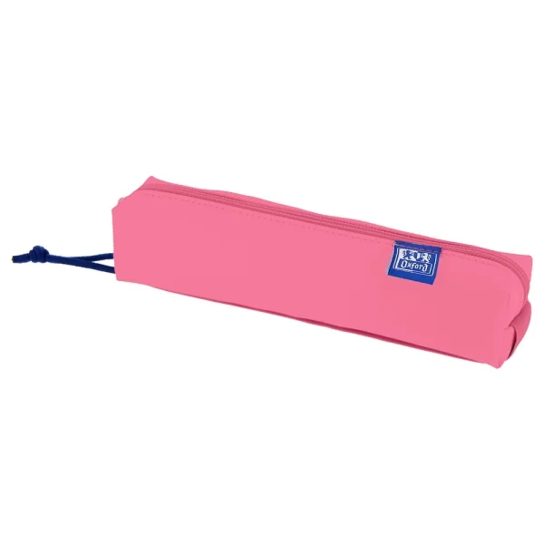 Oxford Kangoo Live and Go Estuche Cuadrado Compacto - Goma Elastica para Cuadernos - 22x4x4cm - Color Sandia