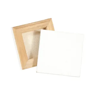 Daler Rowney Simply Lienzo Mini - Cuadrado - 6.35x6.35cm - Color Blanco