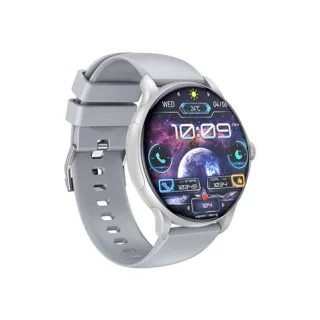 XO J11 Reloj Inteligente Smartwatch Pantalla Redonda 2.06" HD - Asistente de Voz - Control de Musica - Always On Display - Llamadas BT - IP68 - Color Plata