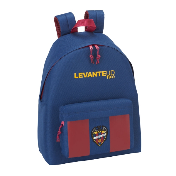 Safta Levante U.D. Mochila - Bolsillo Frontal - Hombreras Acolchadas - Doble Tirador en Cremallera - Asa Superior - 18L - 330x150x420mm - Color Rojo y Azul