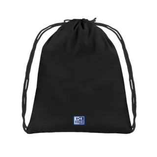 Oxford Young Proof B-Cool Mochila Saco Plano - Apertura Superior - Plastico Reciclado RPET - Bolsillo Interior con Cremallera - Tira Reflectante - Color Negro
