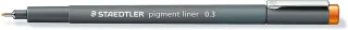 Staedtler Pigment Liner 308 Rotulador Calibrado - Trazo 0.3mm - Secado Rapido - Color Naranja · Pack de 10 uds.