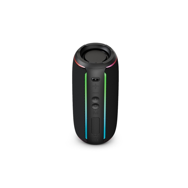 SPC Orbital Glow Altavoz Bluetooth Portatil - 25W - True Wireless - 20 Horas Autonomia - LED con Diferentes Ritmos
