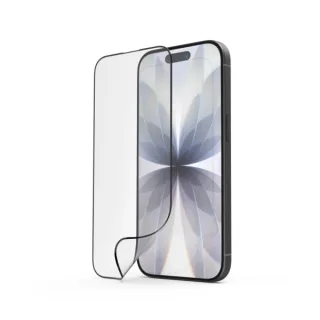 Hama Super Hybrid Protector de Pantalla para iPhone 17 - Antihuellas - Base de Montaje - Flexiglas rPET - Grado de Dureza 9H - Proteccion D3O - Color Transparente