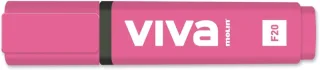 Molin Viva Marcador Fluorescente - Trazo entre 1 y 5mm - Tinta con Base de Agua - Color Rosa · Pack de 10 uds.