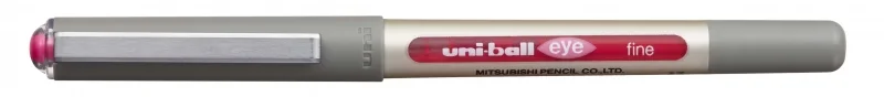 Uni-ball Eye Fine UB-157 Boligrafo de Tinta Liquida - Punta de Bola 0.7mm - Tinta Resistente al Agua y Luz - Sistema de Control de Tinta - Color Rosa · Pack de 12 uds.