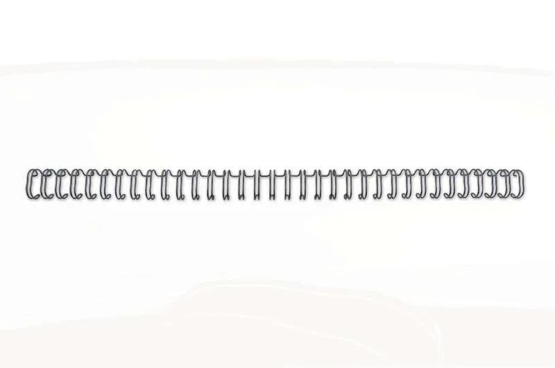GBC Wirebind Pack de 100 Alambres de Encuadernacion 8mm para Paso 3:1 Redondo o Cuadrado - Formato A4 - Para 34 Orificios - Encuaderna hasta 70 Hojas - Color Negro