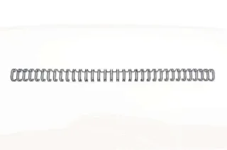 GBC Wirebind Pack de 100 Alambres de Encuadernacion 8mm para Paso 3:1 Redondo o Cuadrado - Formato A4 - Para 34 Orificios - Encuaderna hasta 70 Hojas - Color Negro