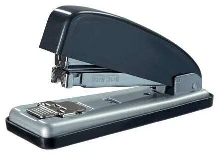 Petrus 226 Grapadora Metalica - Hasta 30 Hojas - Grapado Cerrado, Abierto y Clavado - Color Gris/Plata
