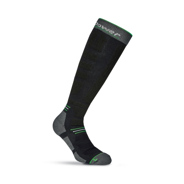 Upower Zenith Calcetines Largos de Trabajo - Talla L - Tecnologia de Compresion Gradual, Soporte en Tobillos, Canales de Ventilacion, Costuras Planas, Refuerzos en Talon y Puntera - Color Ve