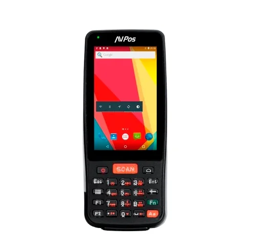 AVPos Capturador PDA DC41 4" QuadCore - 2GB - 16GB - WIFI BT NFC 4G - 4000mAh - Escaner de Codigos de Barras 2D