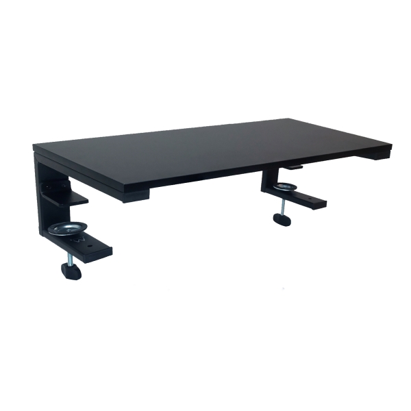 Ewent Soporte Elevador para Monitor - Sujeccion con Abrazadera - Grosor Tablero Maximo 50.8mm - Peso Maximo 20kg - Color Negro