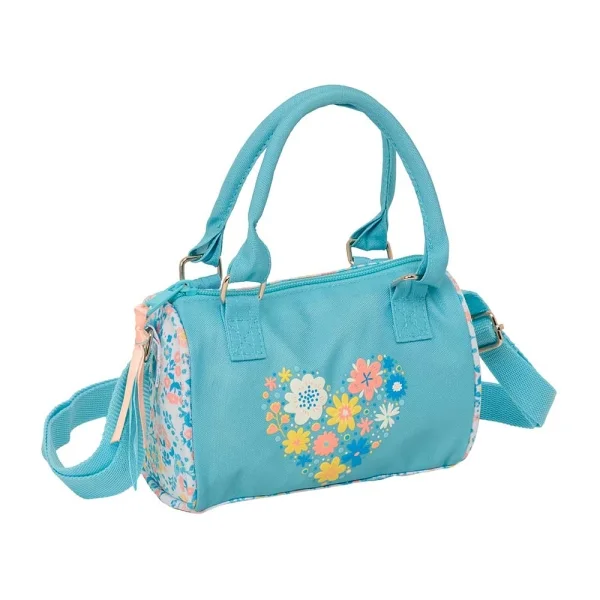 Safta Moos Fiori Bolso - Material Reciclado - 100x160mm - Color Azul Claro