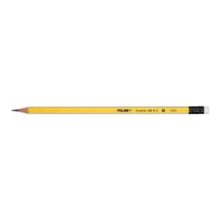 Milan Goma de Borrar Lapices de Grafito HB - Color Amarillo · Pack de 12 uds.