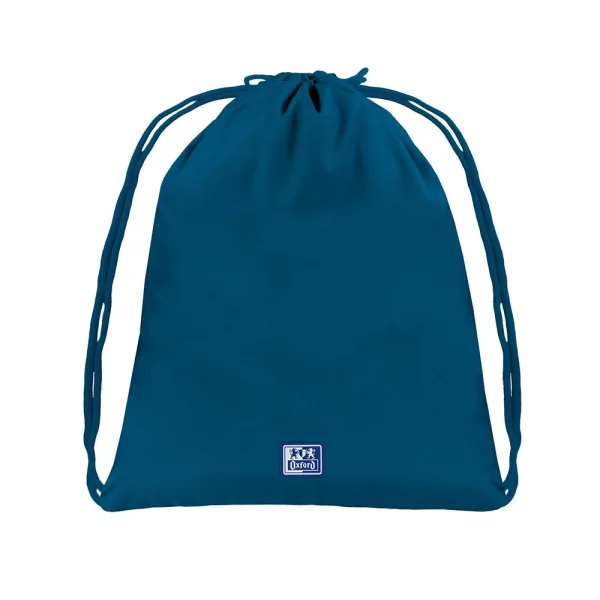 Oxford Young Proof B-Cool Mochila Saco Plano - Apertura Superior - Plastico Reciclado RPET - Bolsillo Interior con Cremallera - Tira Reflectante - Color Azul Marino