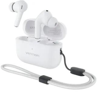 Vention Echo Lite E11 Pro Auriculares Intraurales Inalambricos - Bluetooth 6.0 - Estuche con Bateria de 300mAh - Cancelacion Activa de Ruido ANC - Color Blanco