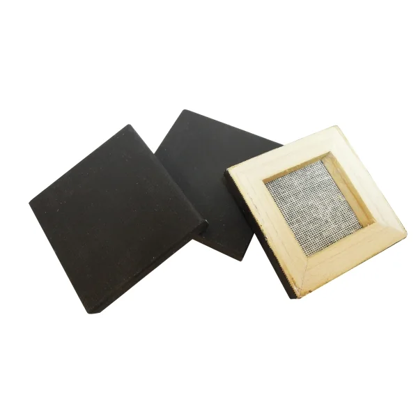 Daler Rowney Simply Pack de 16 Lienzos Mini - Cuadrado - 6.35x6.35cm - Color Negro